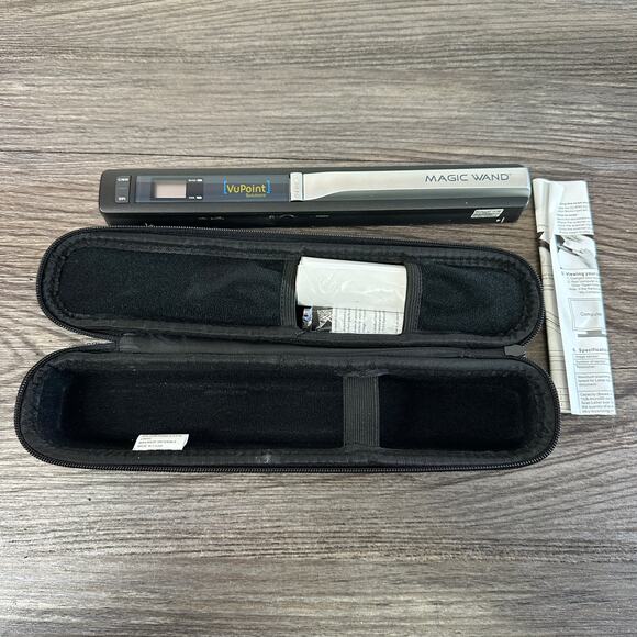 VuPoint Solutions MAGIC WAND Handheld Portable Scanner PDS-ST410 Black w/ Case - Picture 5 of 6